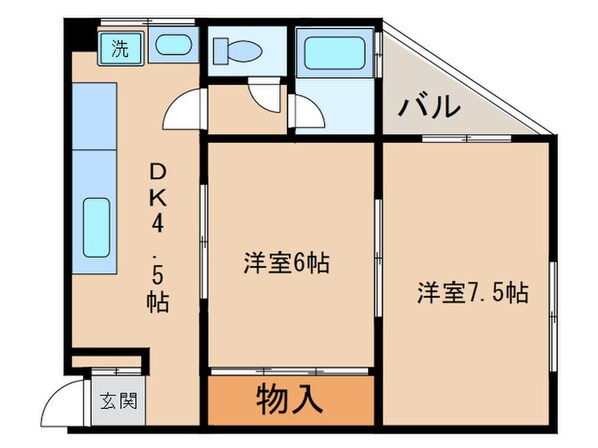 大曽根プレイスの物件間取画像